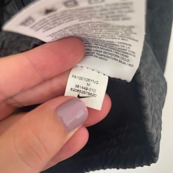 Nike Womens Grey Fullzip goemetric print running workout vented Jacket medium - Picture 8 of 10